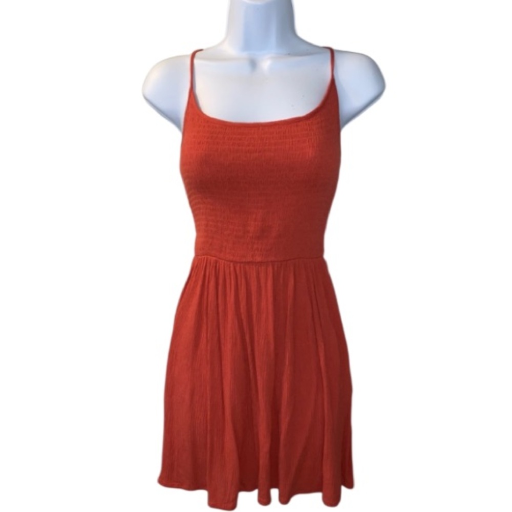 Forever 21  Crepe Dress With Smocked Top and spaghetti straps